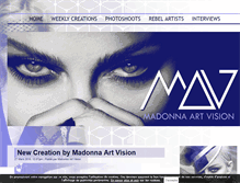 Tablet Screenshot of madonna-art-vision.com